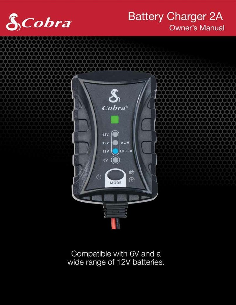 Cobra Battery Charger 2A User manual