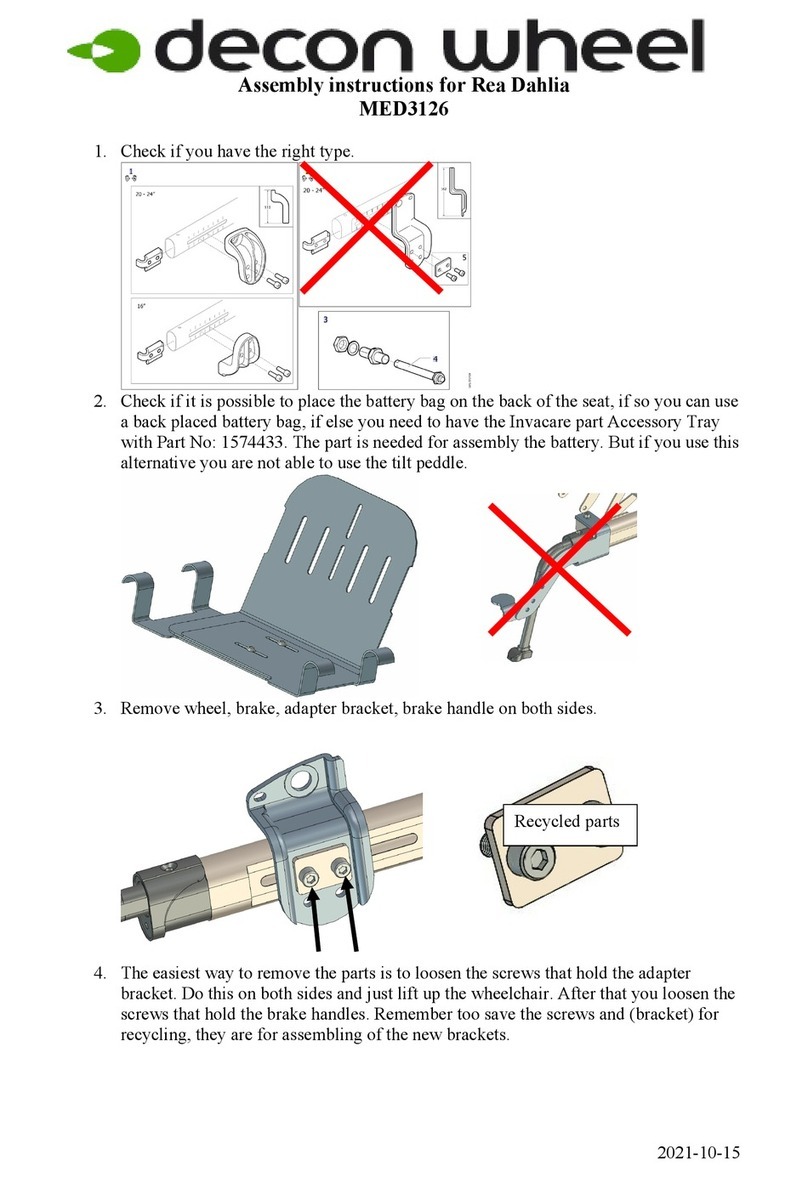 Decon wheel MED3126 User manual Decon wheel MED3126 User manual