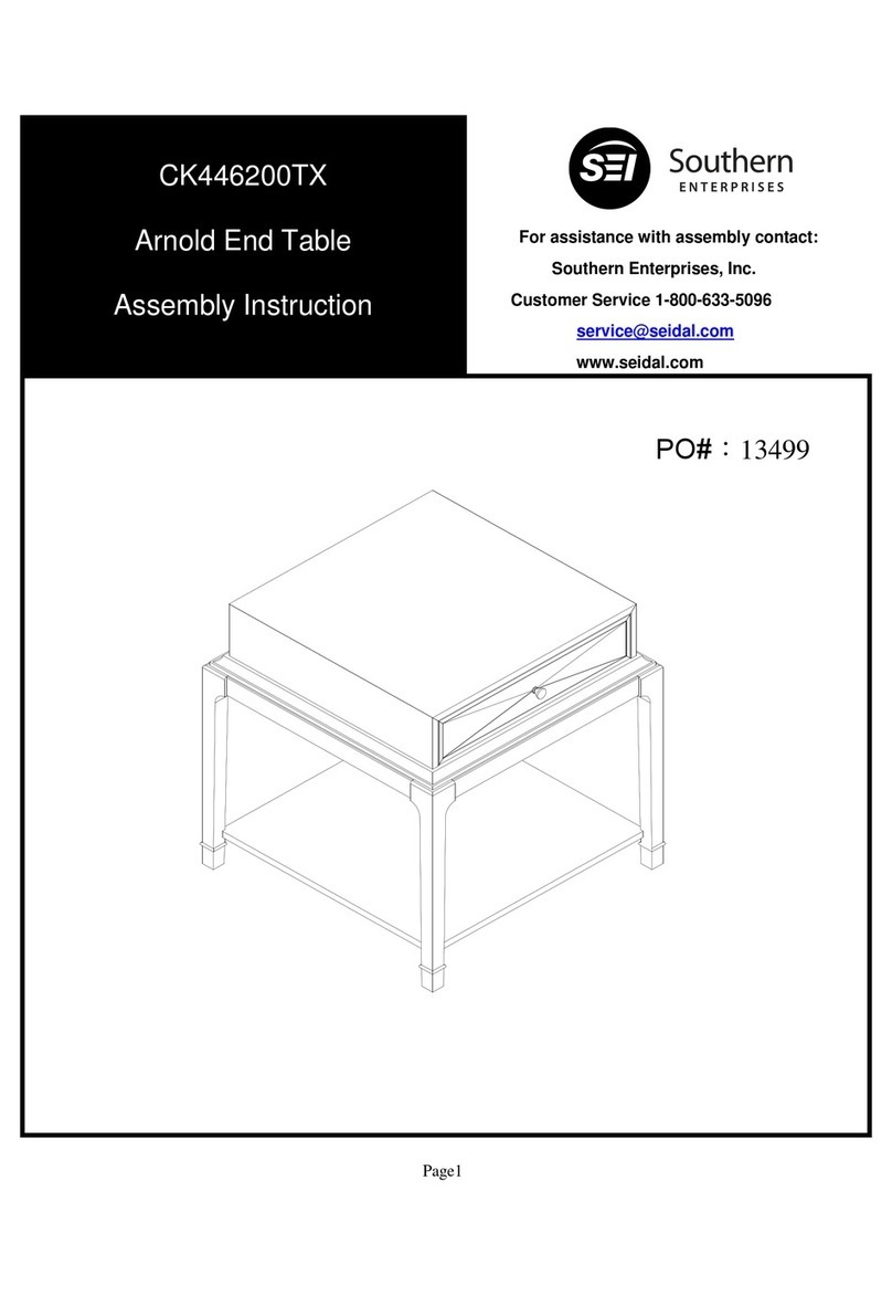 Southern Enterprises 13499 Assembly instruction Southern Enterprises 13499 Assembly instruction