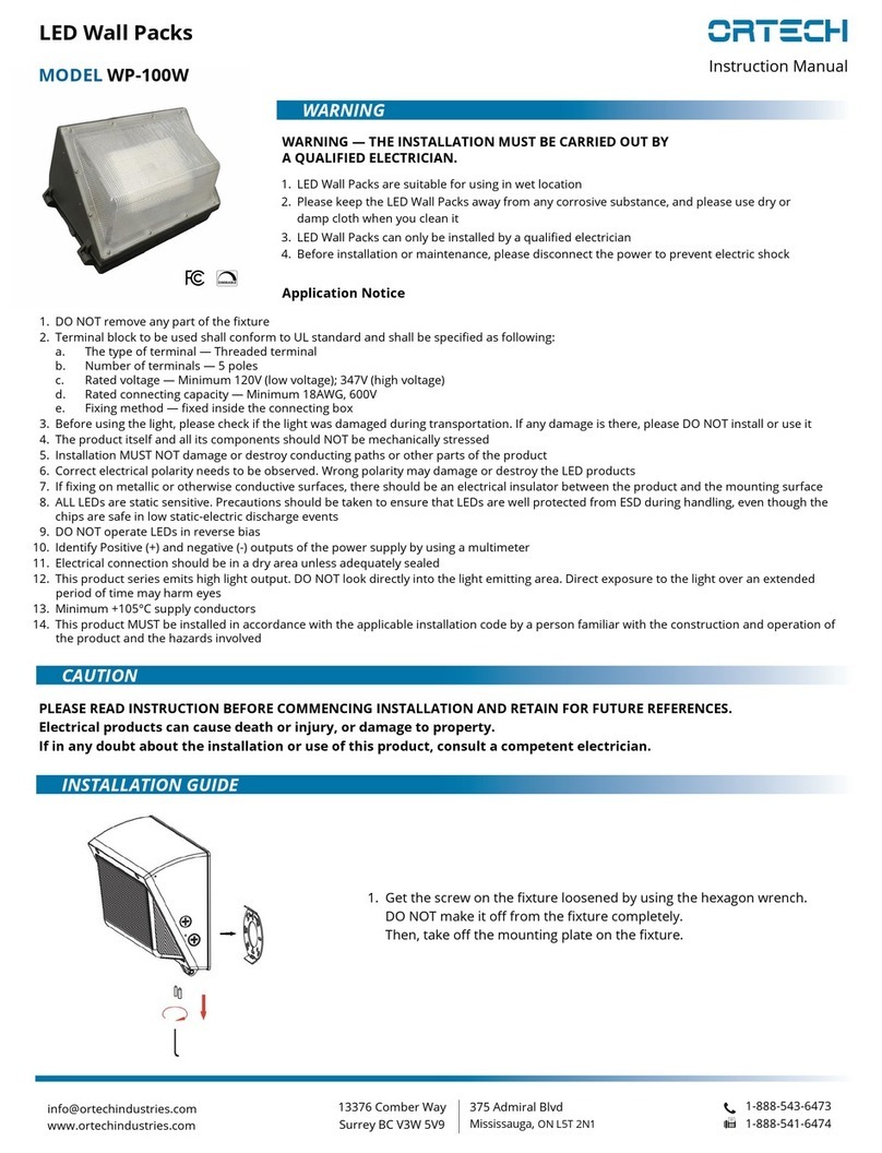 Ortech WP-100W manual