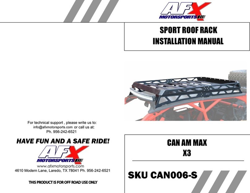 AFX MOTORSPORTS CAN AM MAX X3 installation manual AFX MOTORSPORTS CAN AM MAX X3 installation manual