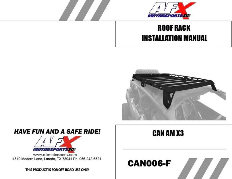 AFX MOTORSPORTS CAN AM X3 installation manual