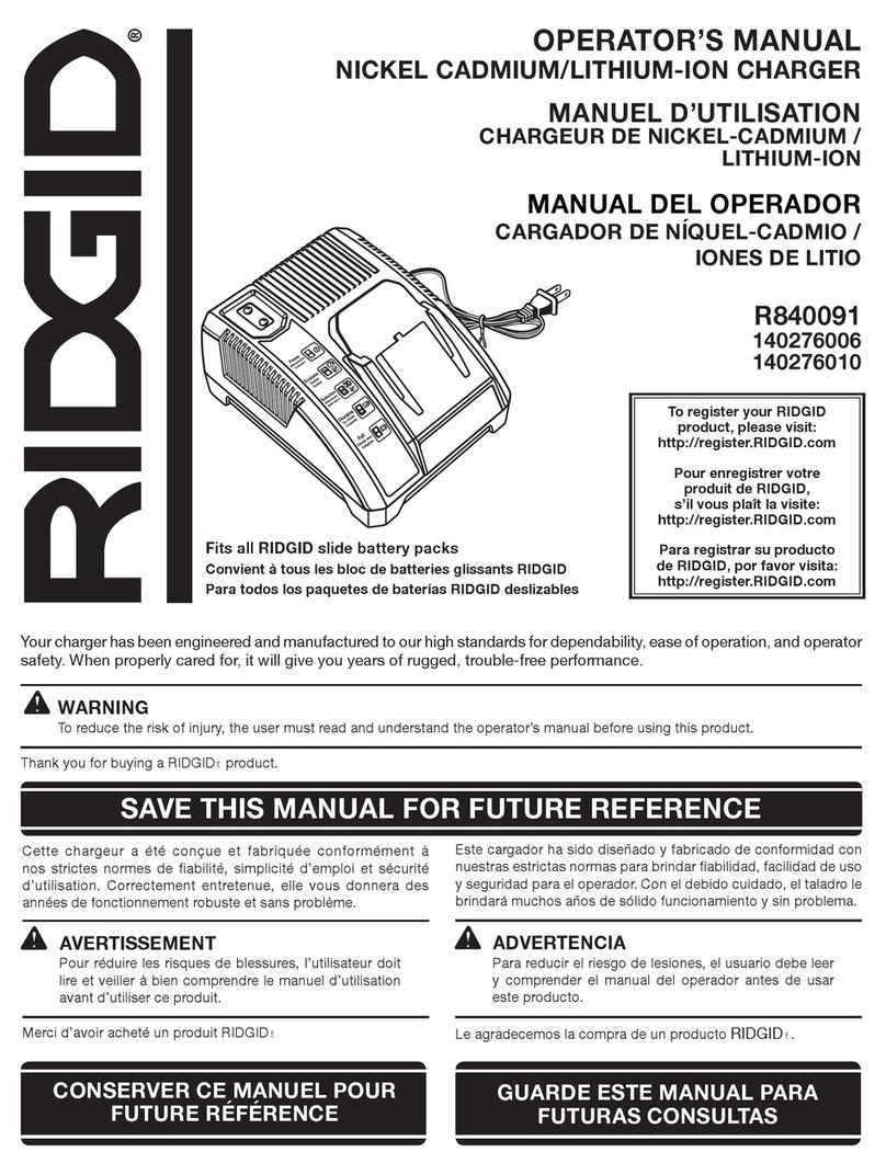 RIDGID R840091 Operator's manual
