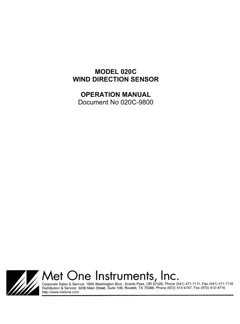 Met One Instruments 020C Operation manual