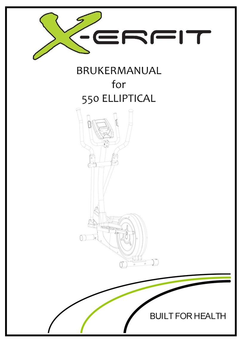Xer Fit 550 ELLIPTICAL User manual