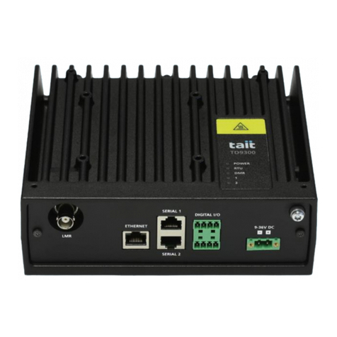 Tait TD9300 Installation and configuration manual