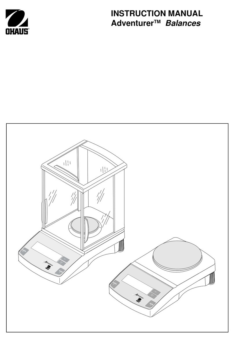 OHAUS Adventurer series instruction manual