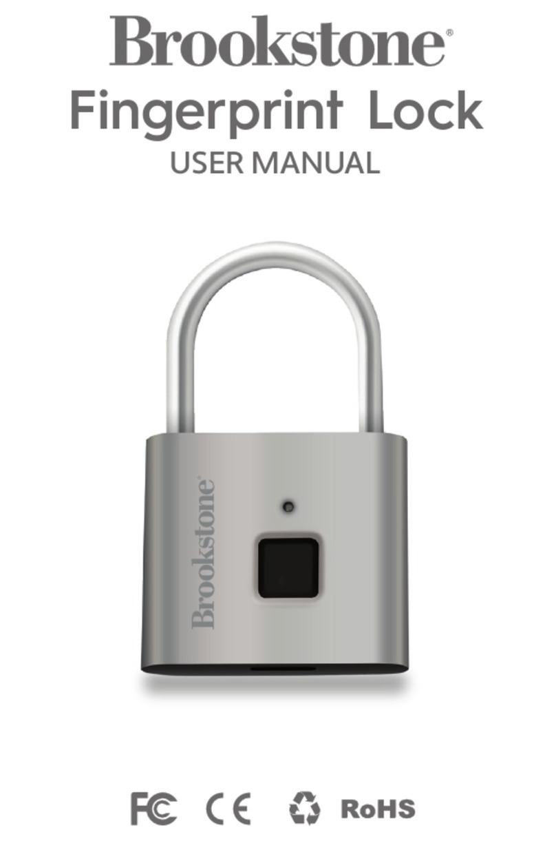 Brookstone Fingerprint Lock user manual