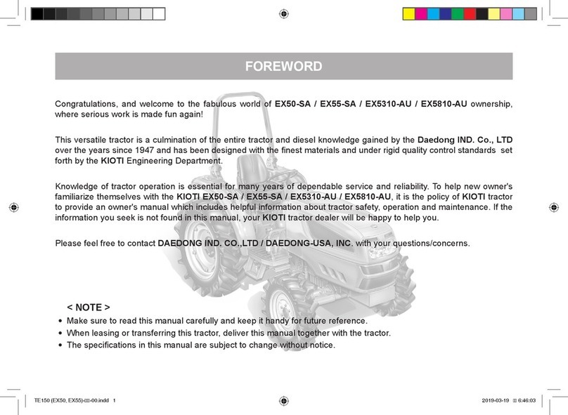 Daedong EX50-SA User manual Daedong EX50-SA User manual