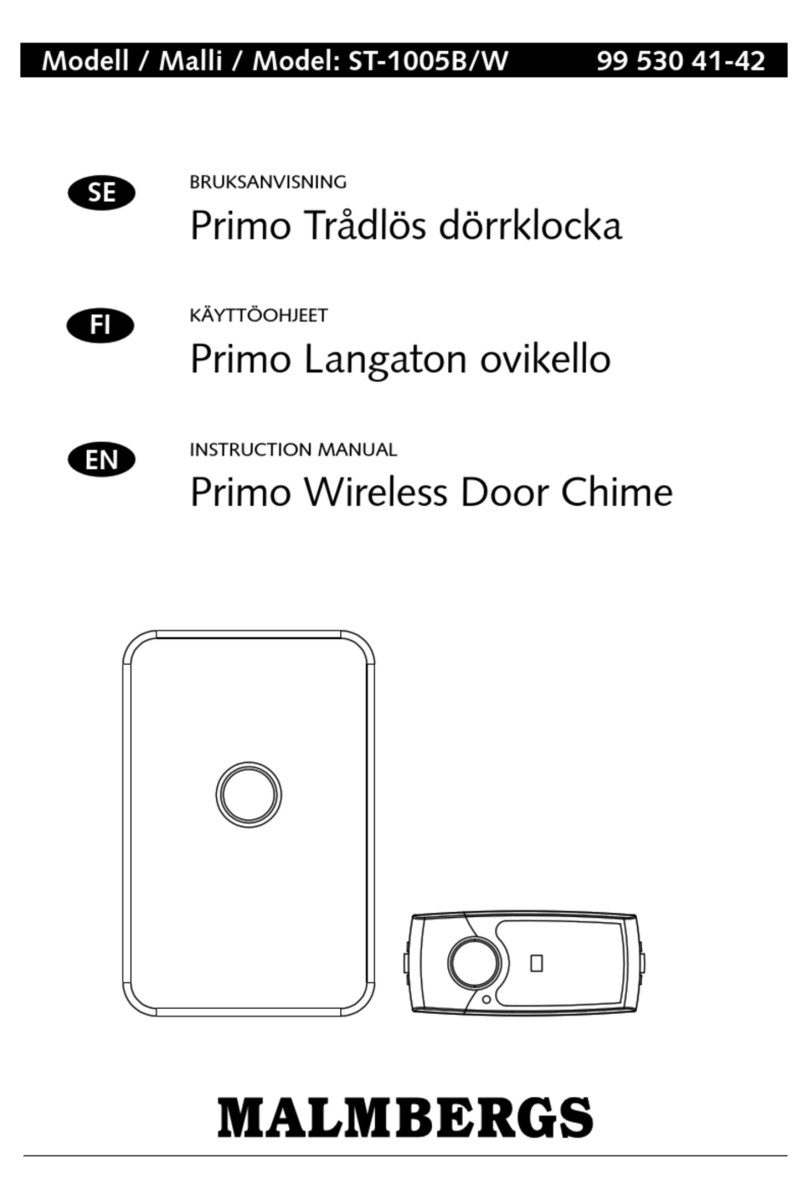 Malmbergs Primo ST-1005B User manual Malmbergs Primo ST-1005B User manual