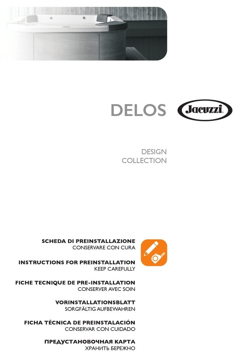 Jacuzzi Delos Instructions for preinstallation