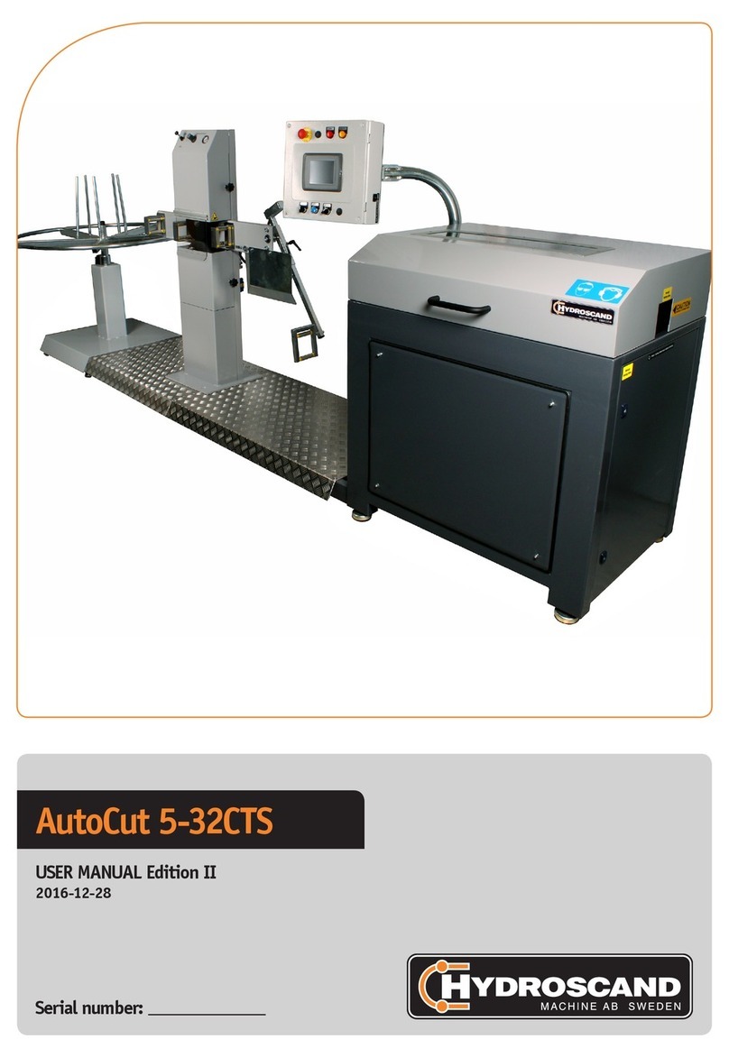 HYDROSCAND AutoCut 5-32CTS User manual