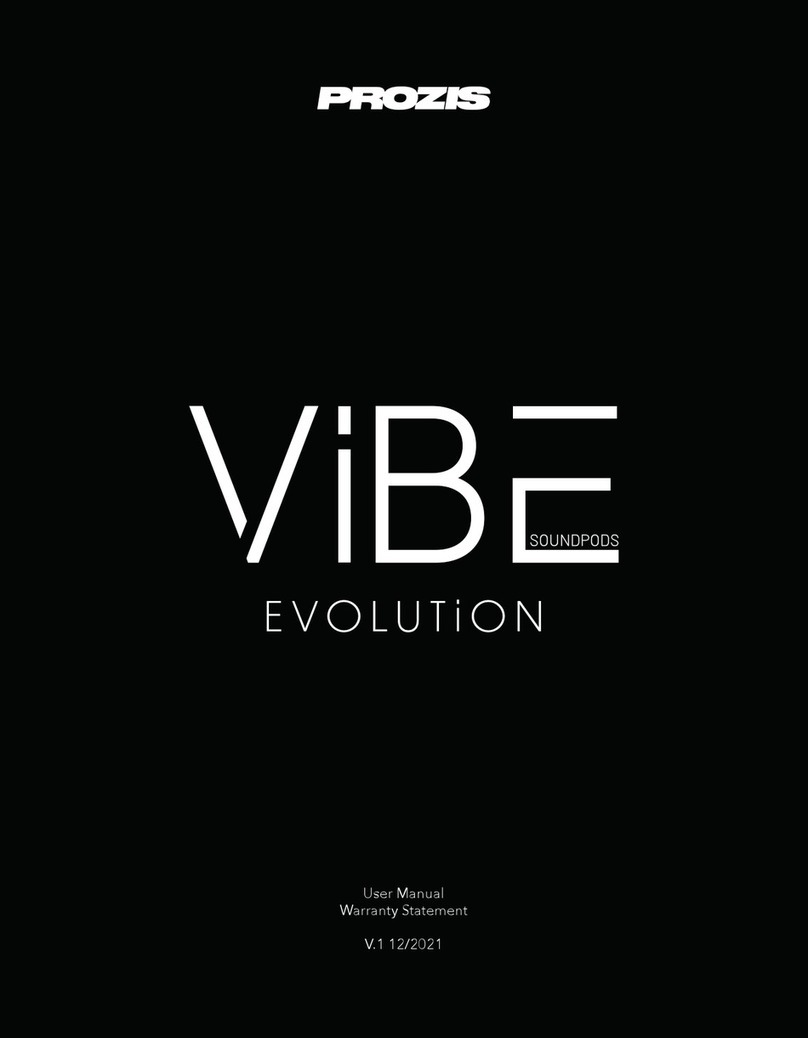 PROZIS VIBE EVOLUTION user manual