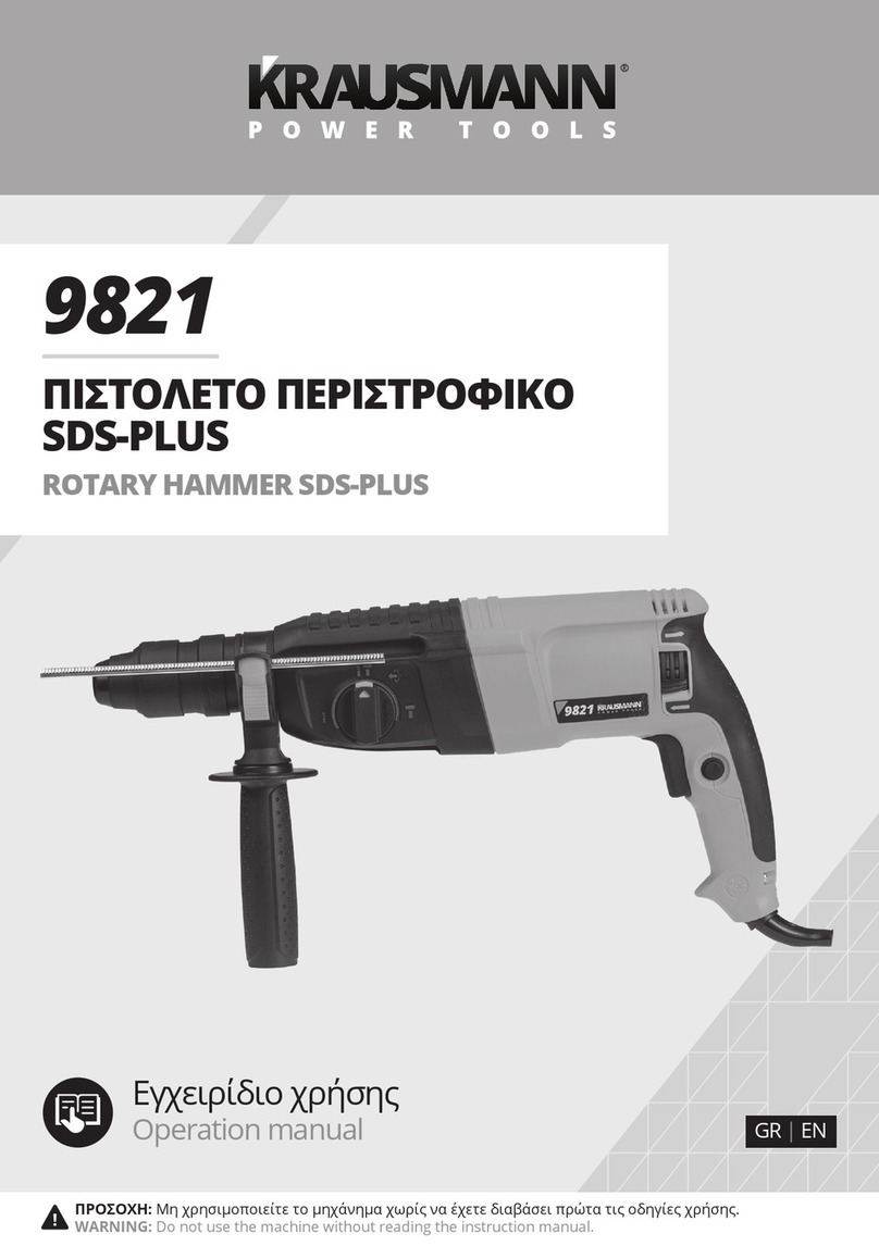 KRAUSMANN SDS-PLUS 9821 Operation manual