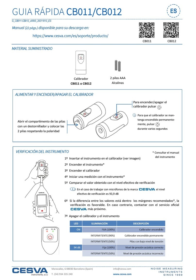 CESVA CB011 quick guide