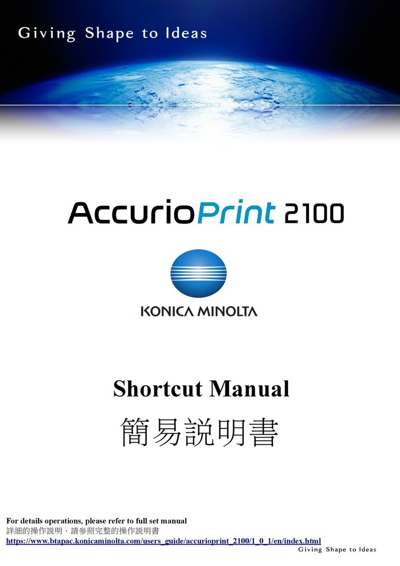 Konica Minolta AccurioPrint 2100 User manual