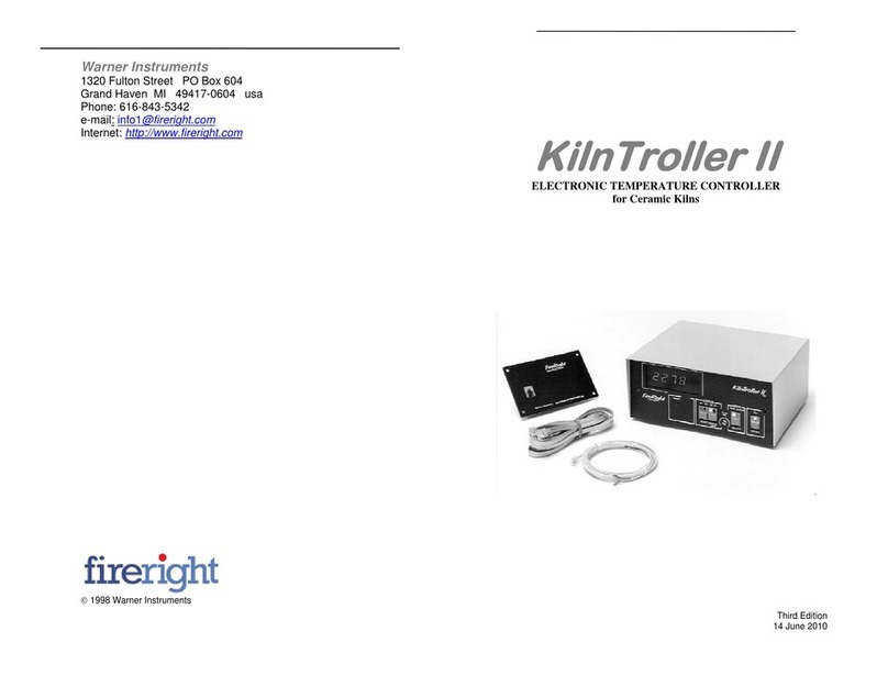 Warner KilnTroller II User manual