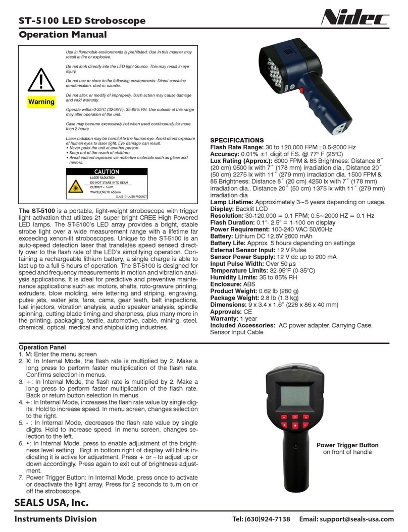 Nidec ST-5100 Operation manual