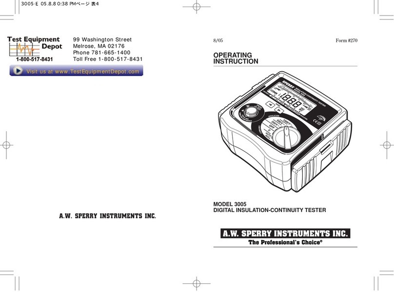 A.W. Sperry Instruments 3005 User manual