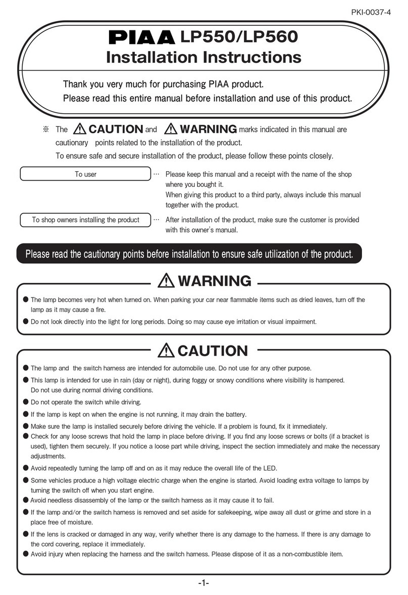 Piaa LP550 User manual