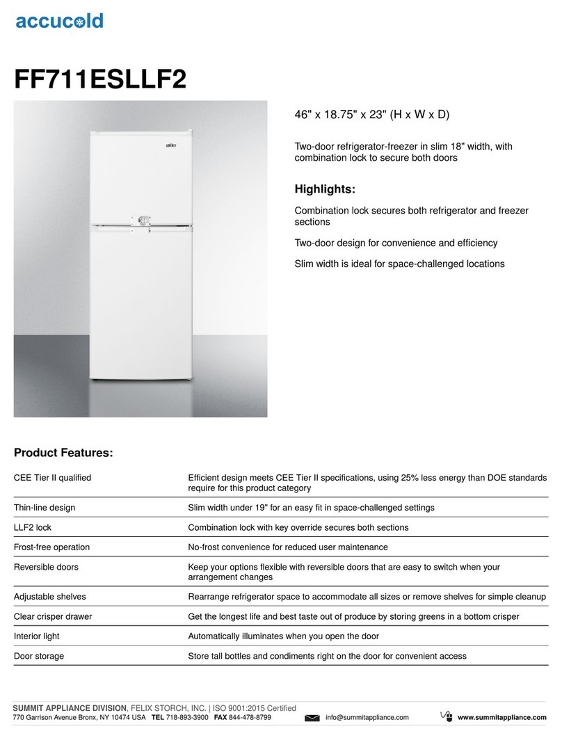 Summit FF711ES User manual