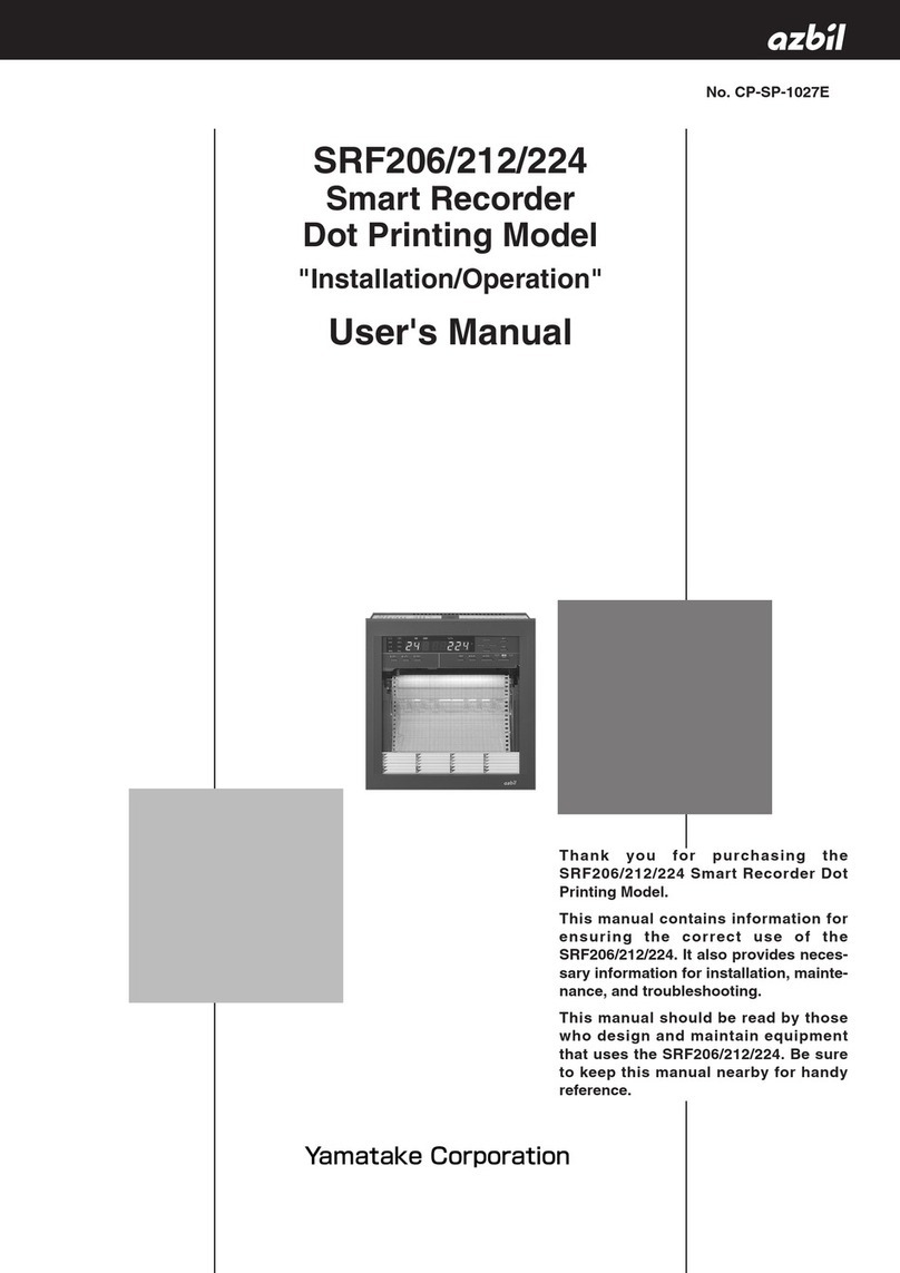 Yamatake azbil SRF206 user manual