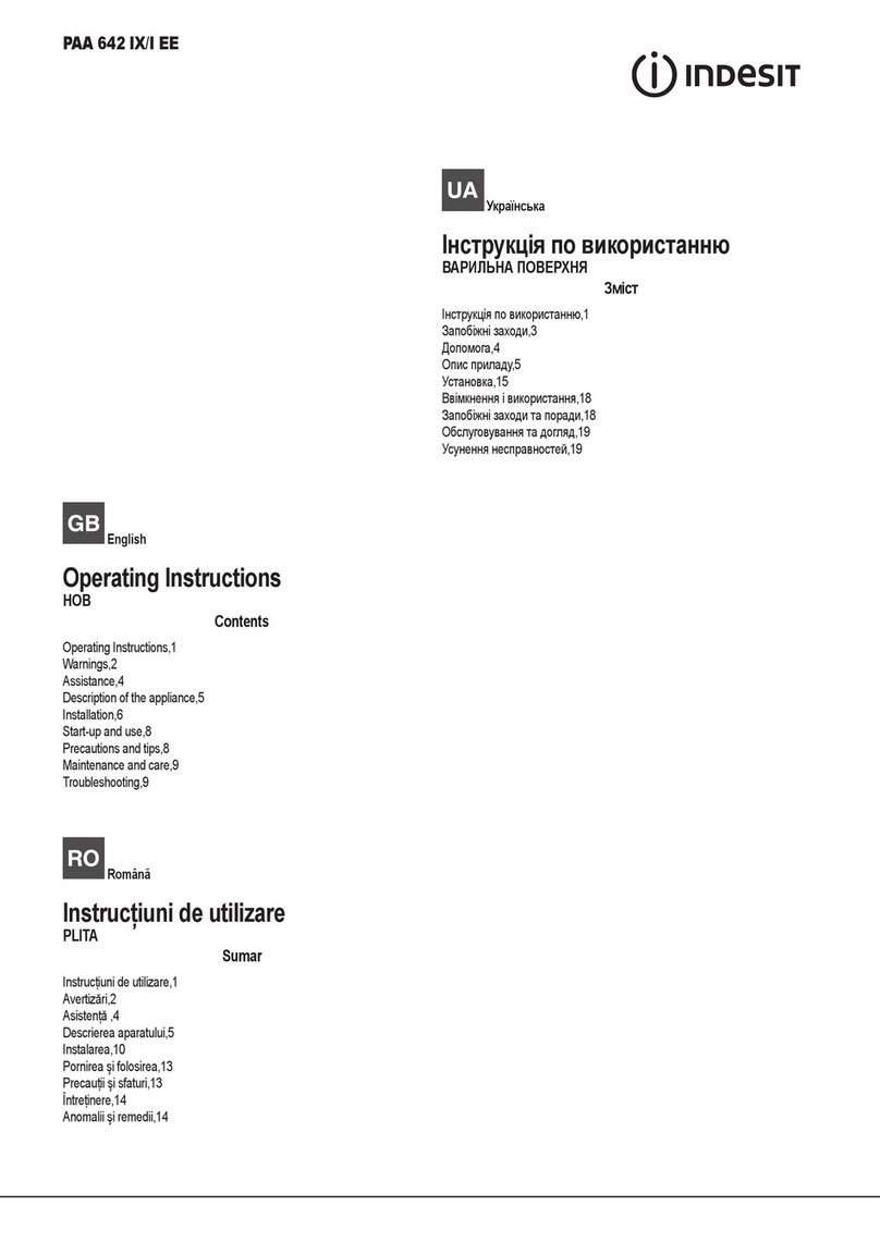 Indesit PAA 642 IX/I EE User manual