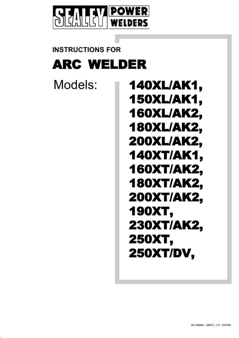 Sealey POWER WELDERS 140XL/AK1 instructions