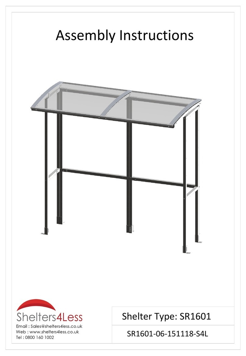 Shelters4Less SR1601 Assembly instructions Shelters4Less SR1601 Assembly instructions