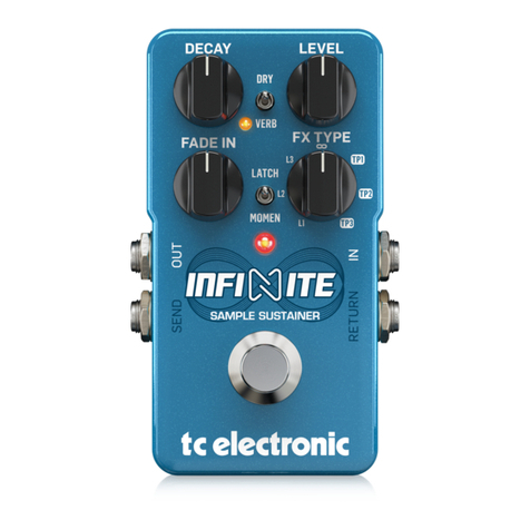 TC Electronic INFINITE SAMPLE SUSTAINER User manual