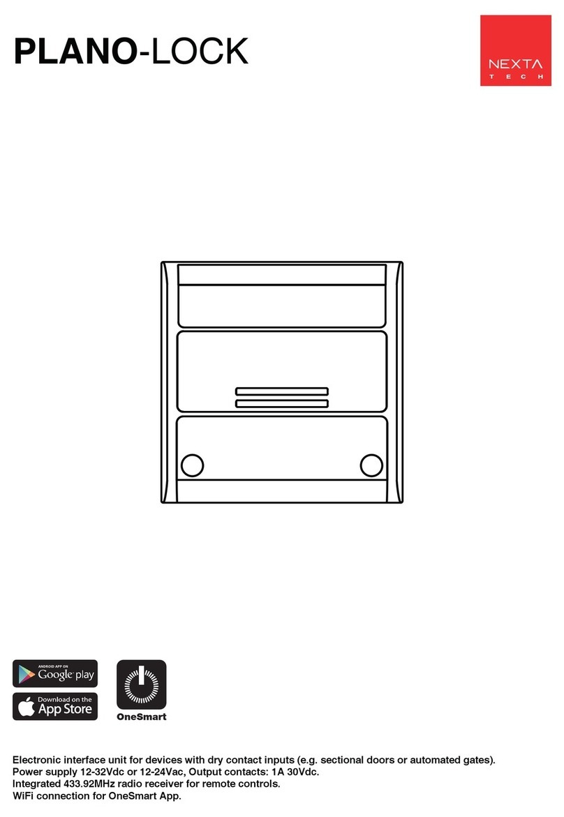 Nexta Tech PLANO-LOCK manual