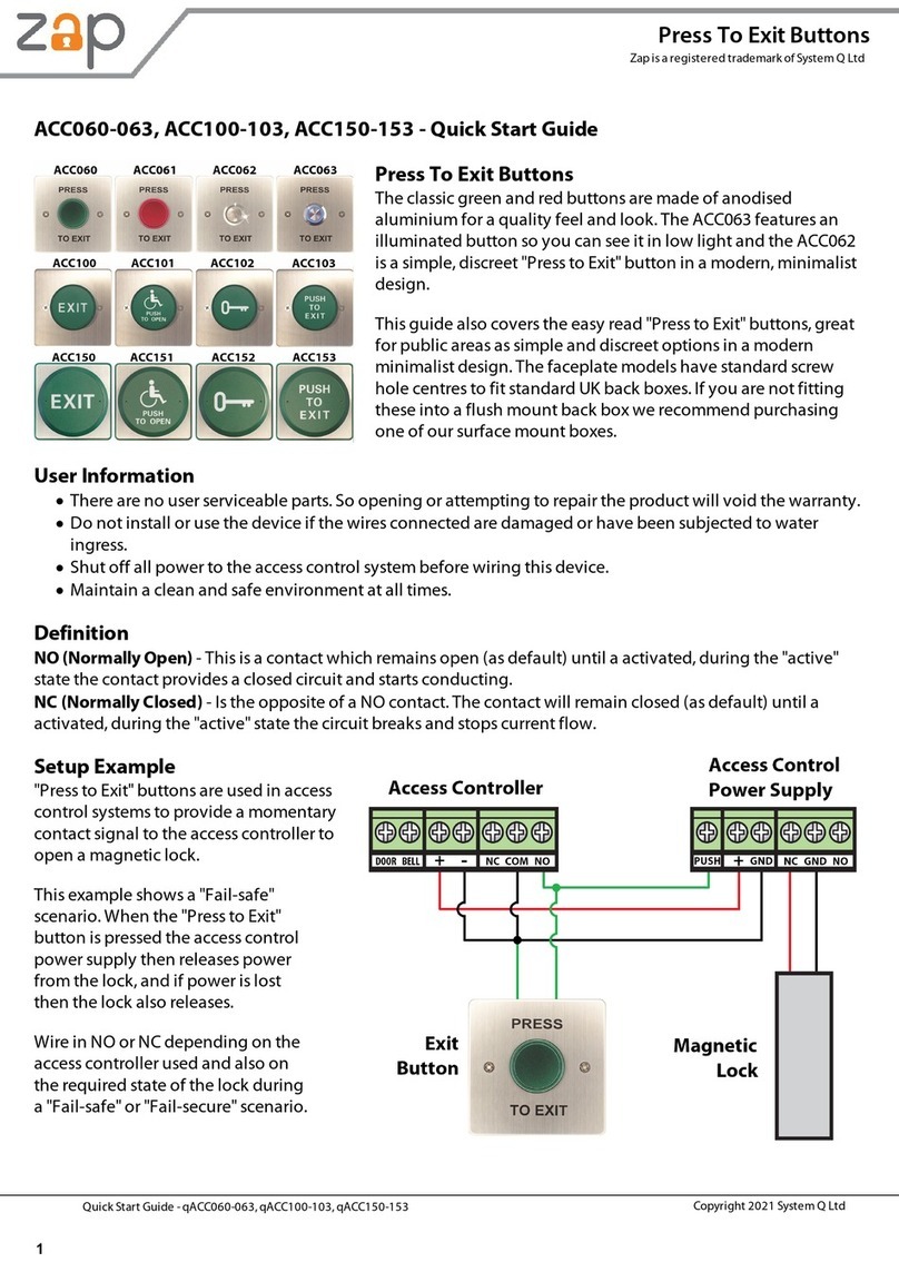 Zap ACC060 quick start guide