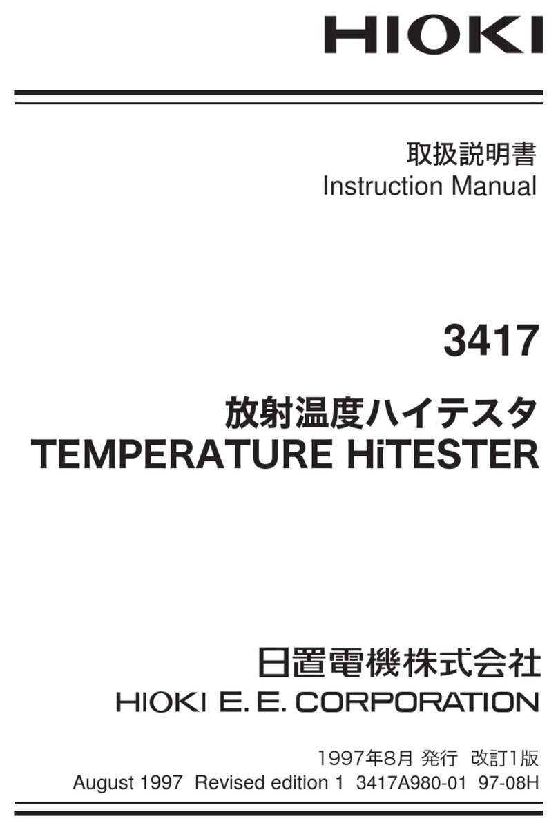 Hioki 3417 instruction manual