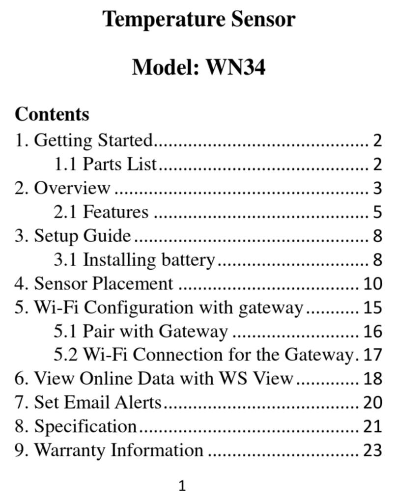 Hadex WN34 user manual