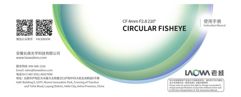 LAOWA Circular Fisheye instruction manual