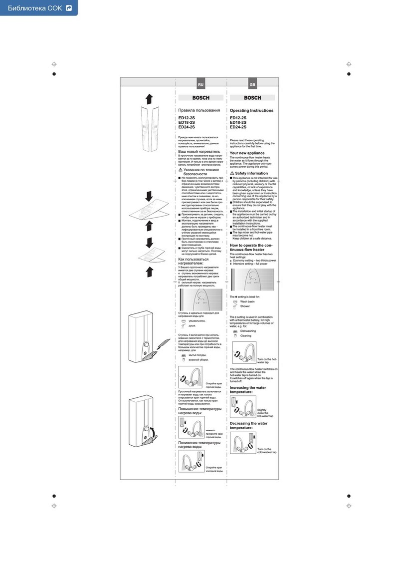 Bosch ED12-2S User manual