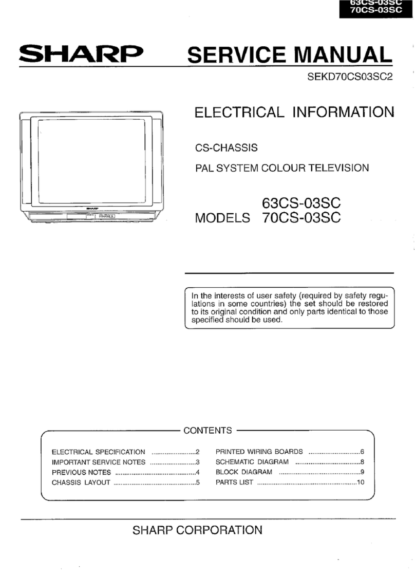 Sharp 63CS-03SC User manual