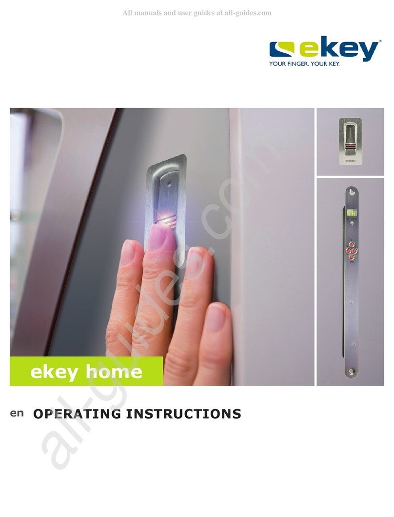 eKey home Series User manual eKey home Series User manual
