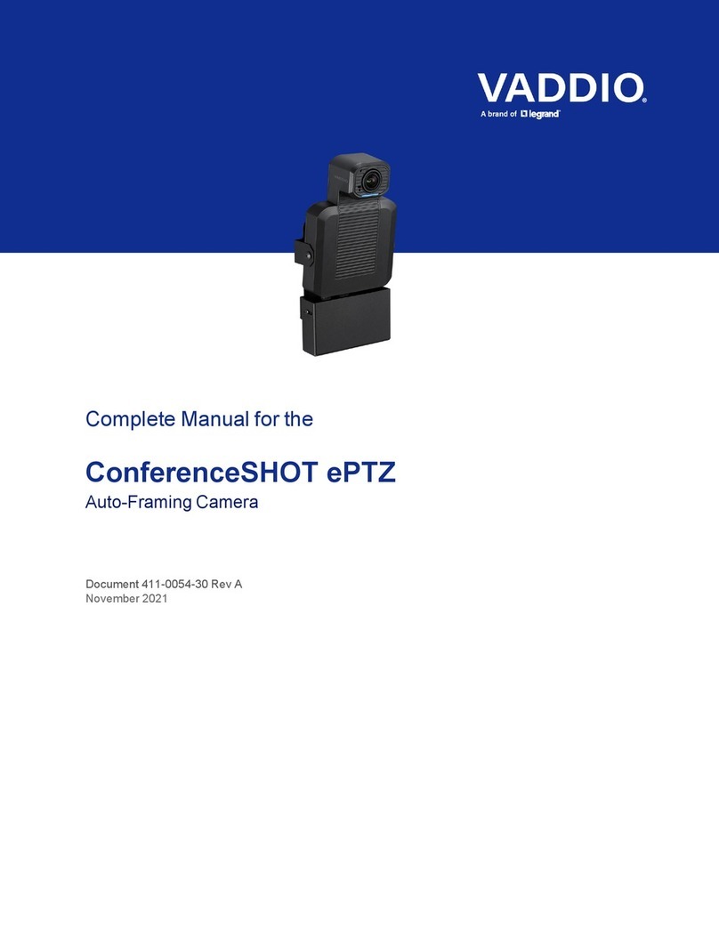 LEGRAND VADDIO ConferenceSHOT ePTZ User manual