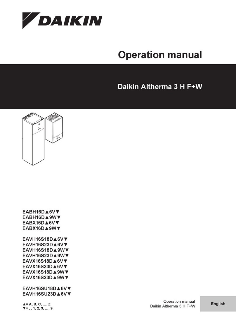 Daikin Altherma 3 H F EABH16D 6V Series User manual Daikin Altherma 3 H F EABH16D 6V Series User manual