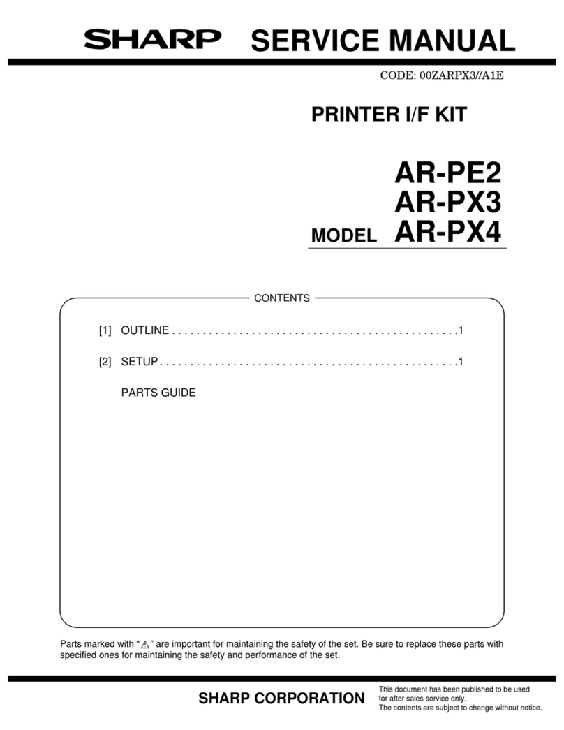 Sharp AR-PE2 User manual