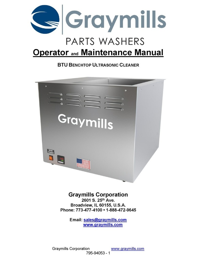 Graymills BTU Series Operator and  maintenance manual