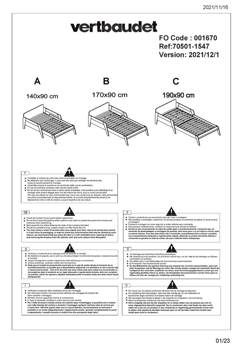 VERTBAUDET Retro 70501-1547 Assembly instructions