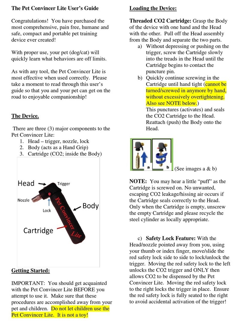 Canine Innovations Pet Convincer Lite user guide