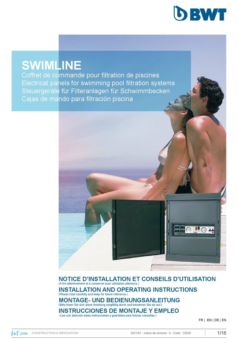 BWT SWIMLINE CFB-1 Installation and operating instructions