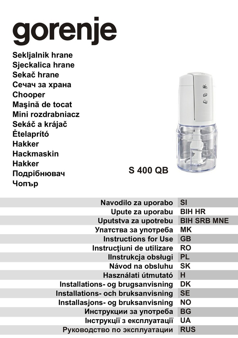 Gorenje S400QB Instructions for use