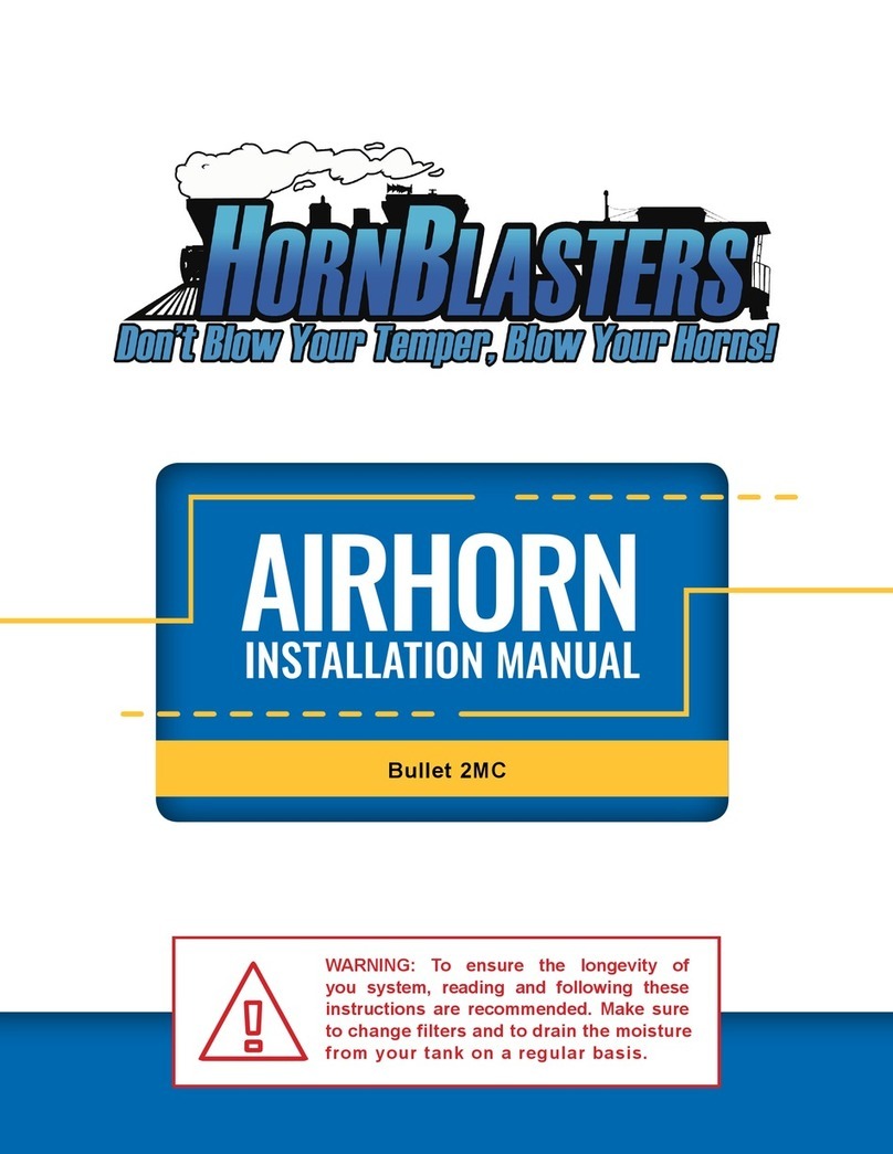 HornBlasters AIRHORN Bullet 2MC installation manual