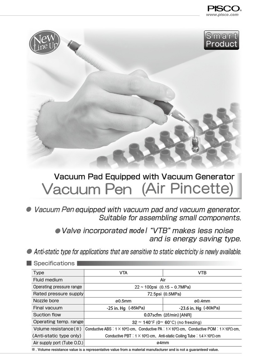 PISCO VTA Series instruction manual