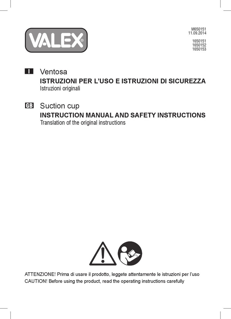 Valex 1650151 Instruction manual and safety instructions