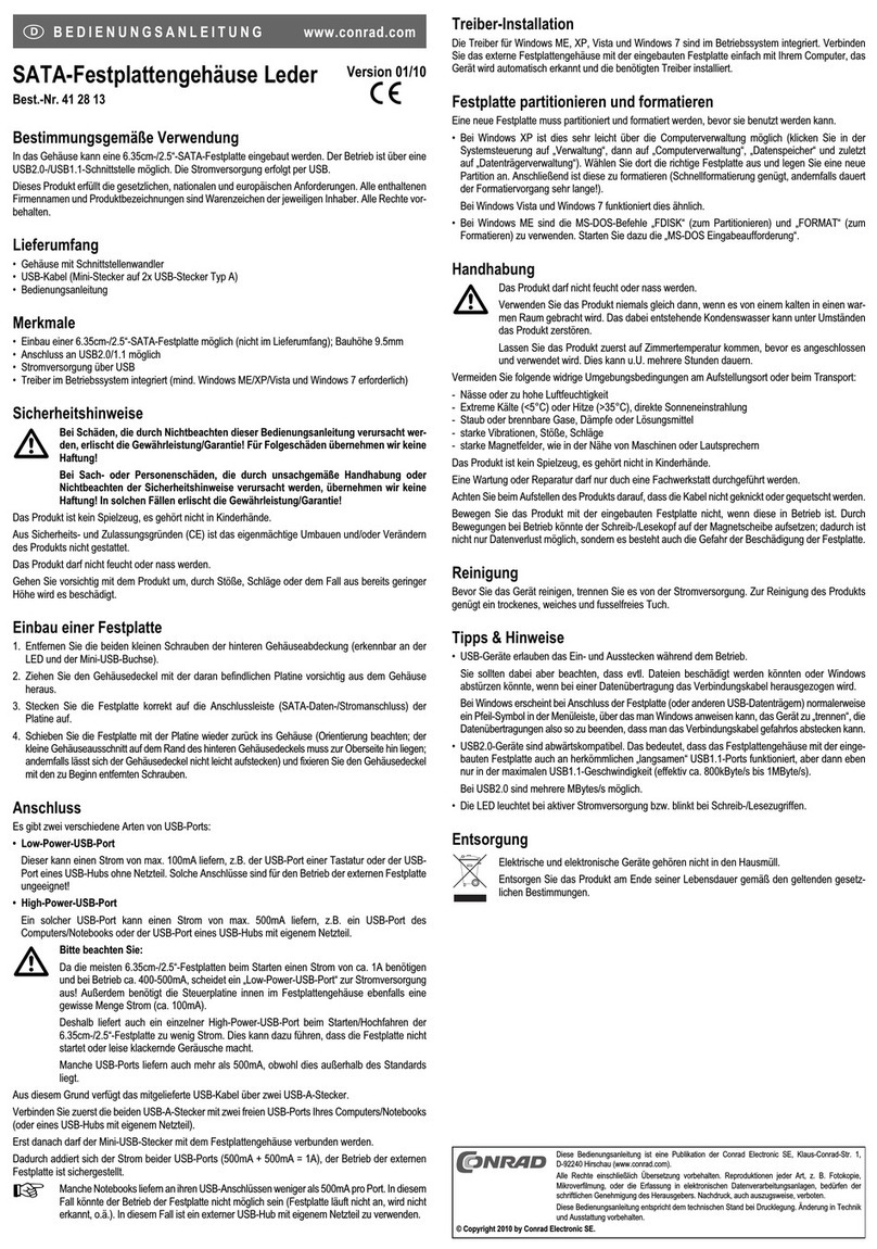 Conrad 41 28 13 User manual Conrad 41 28 13 User manual